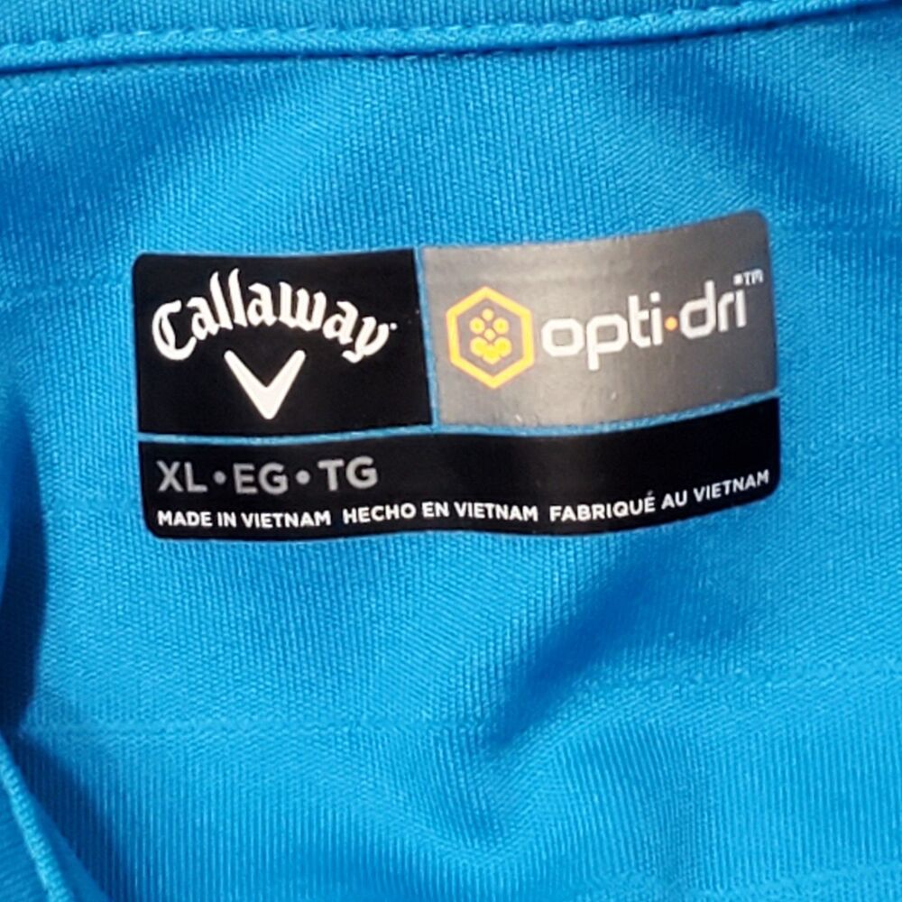 Callaway Men's Size XL Tournament Opti-Dri Golf Polo Shirt - Picture 3 of 7